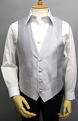 シルバー光沢ベスト