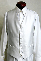 フォーマルシルバーベスト